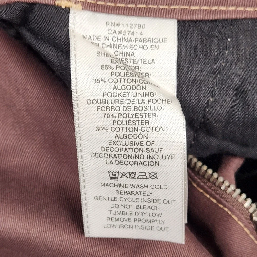 True Religion Pants Size 28 (Actual 30x32) Brown Cargo Contrast Stitch Flap